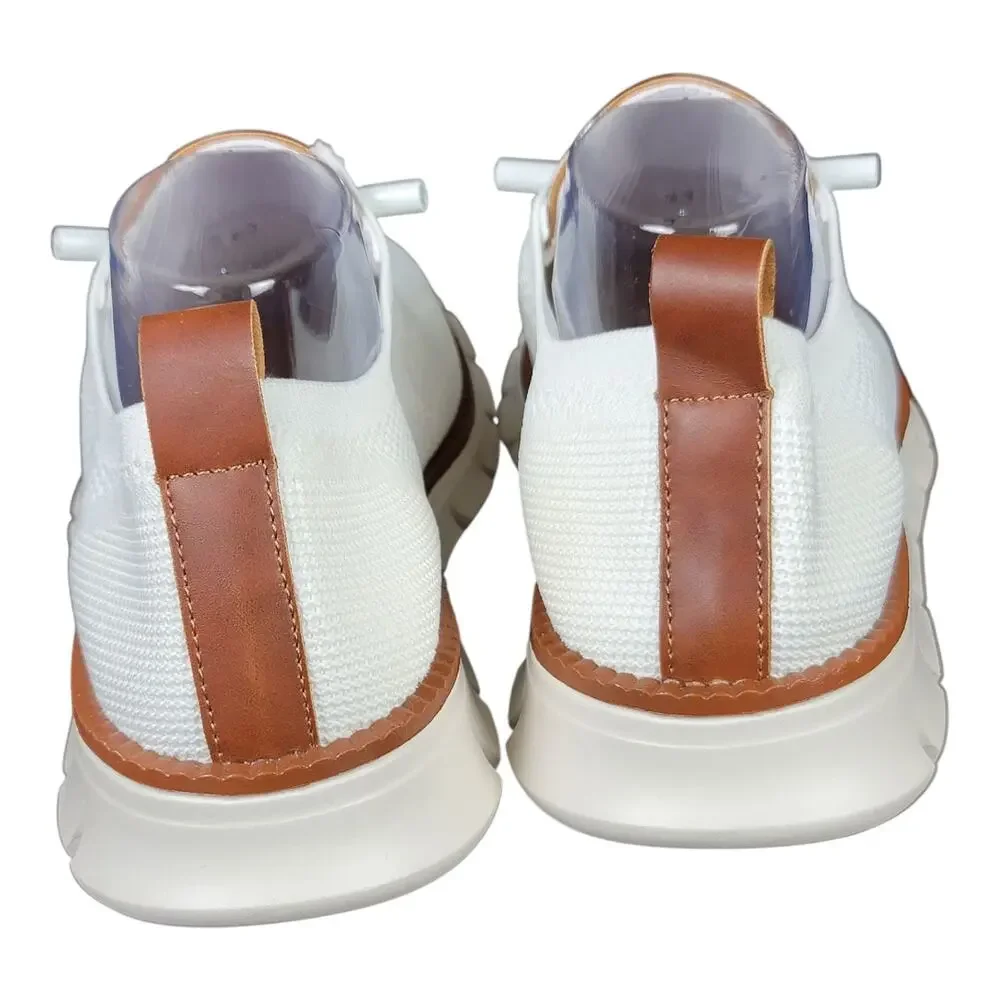Men's Breeze Shoes‎ Knit Mesh Casual Oxfords Walking Sneakers White Size 43 EU
